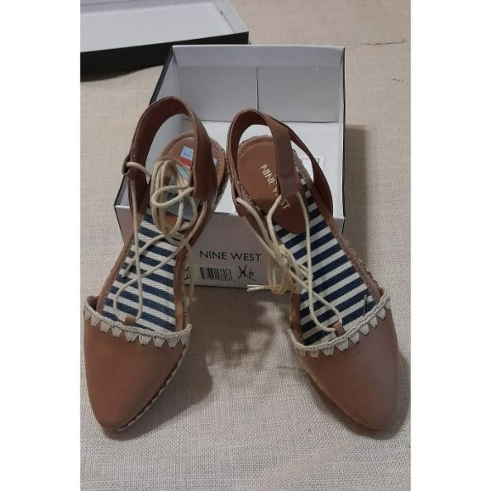 SOLD NWOT Nine West Summer Flat Shoe Size 8